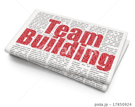 Business concept: Team Building on Newspaper 17850924