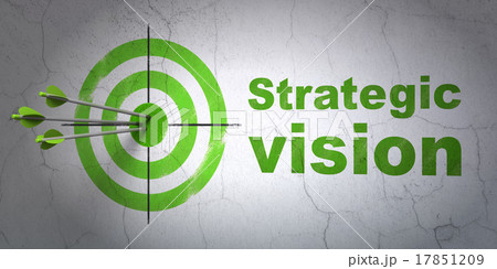 Business concept: target and Strategic Vision on 17851209