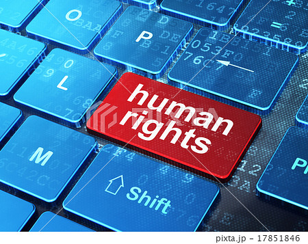 Political concept: Human Rights on computerのイラスト素材 [17851846] - PIXTA