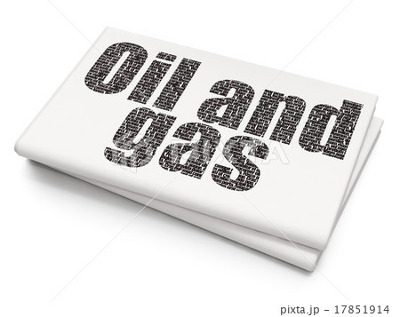 Industry concept: Oil and Gas on Blank Newspaper Industry concept: Oil and Gas on Blank Newspaper 17851914