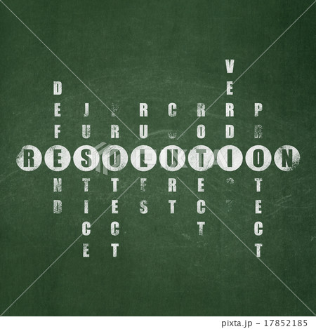 Law concept: Resolution in Crossword Puzzle 17852185