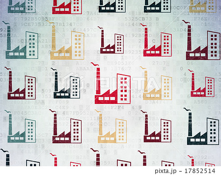 Business concept: Industry Building icons on Business concept: Industry Building icons on 17852514