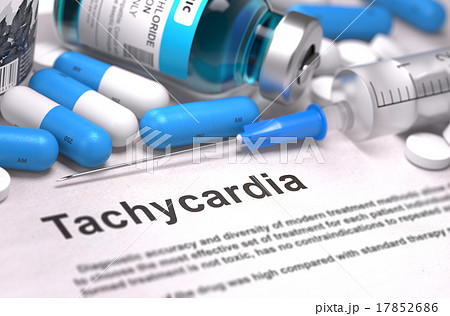 Diagnosis - Tachycardia. Medical Concept. 3D Diagnosis - Tachycardia. Medical Concept. 3D 17852686
