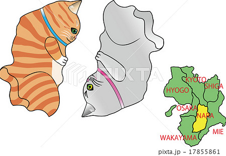 地図の動物 奈良 猫 地図の動物 奈良 猫 17855861