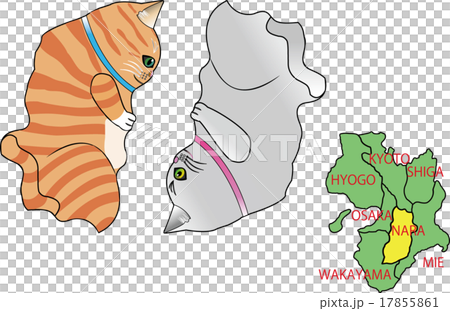 地図の動物 奈良 猫 地図の動物 奈良 猫 17855861