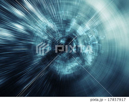 Abstract blue digital background, blurred tunnel Abstract blue digital background, blurred tunnel 17857917