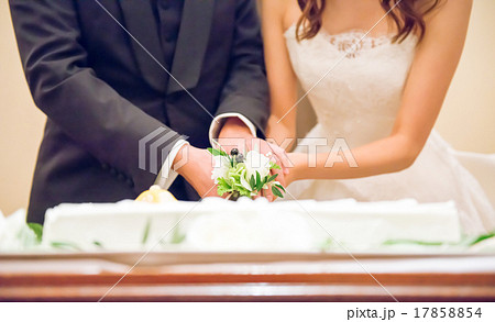 新郎新婦のケーキカット 17858854