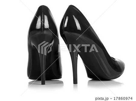 黒いハイヒール　クリッピングパス付き 17860974