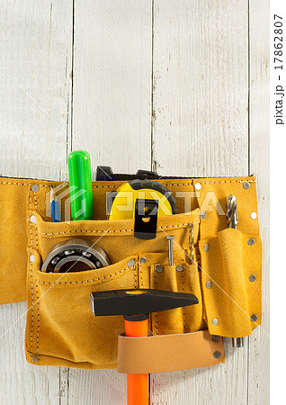 tools and instruments in belt on wood tools and instruments in belt on wood 17862807