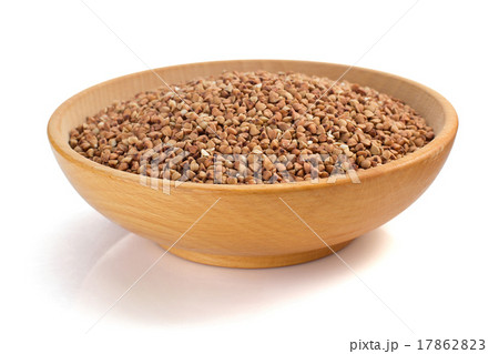 buckwheat in bowl isolated on white 17862823