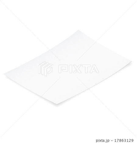 Landed a piece of paper isometric icon 17863129
