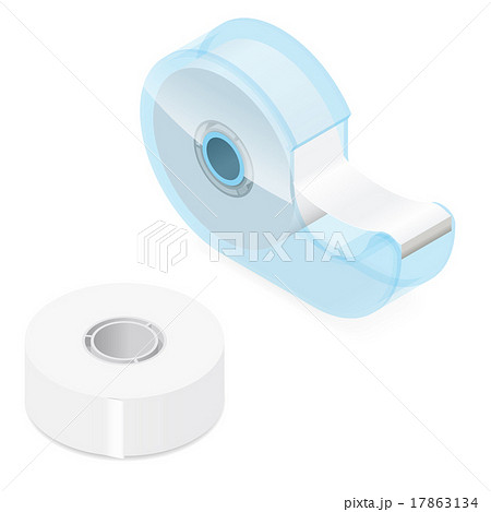 Office adhesive tape isometric icon set 17863134