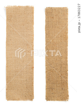 burlap hessian sacking isolated on white 17863227