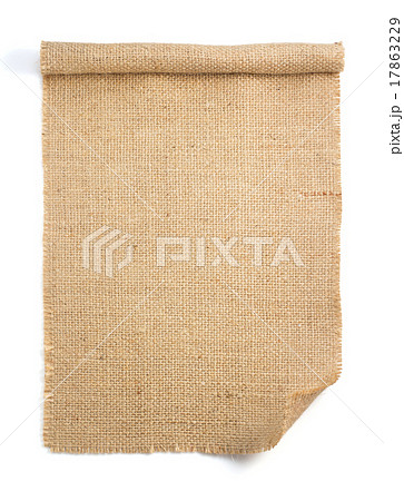 burlap hessian sacking isolated on white 17863229