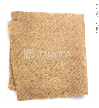 burlap hessian sacking isolated on white burlap hessian sacking isolated on white 17863401