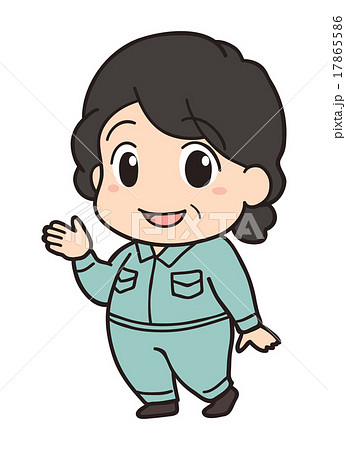 作業員 案内・シニア女性o / 帽子なし 作業員 案内・シニア女性o / 帽子なし 17865586