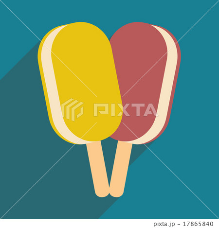 Flat with shadow icon and mobile application ice 17865840