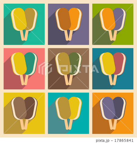 Flat with shadow concept and mobile application 17865841