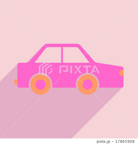 Flat with shadow icon and mobile application toy 17865908