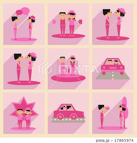 Flat with shadow concept and mobile application Flat with shadow concept and mobile application 17865974