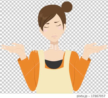 A woman in an apron - Stock Illustration [17867057] - PIXTA