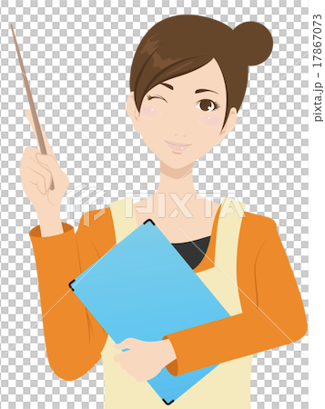 A woman in an apron - Stock Illustration [17867073] - PIXTA