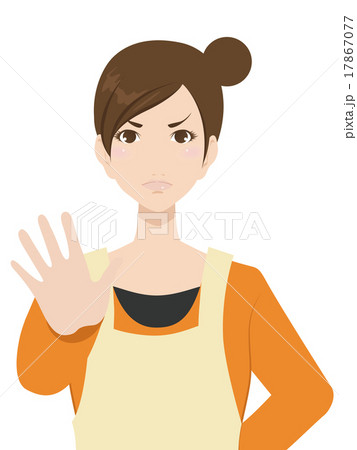 エプロン姿の女性 エプロン姿の女性 17867077