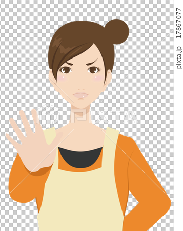 エプロン姿の女性 エプロン姿の女性 17867077