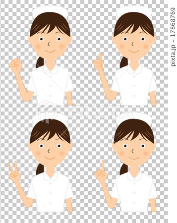 Illustration of sign of female nurse's hand 17868769