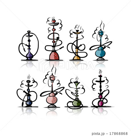 Hookah set, sketch for your design Hookah set, sketch for your design 17868868