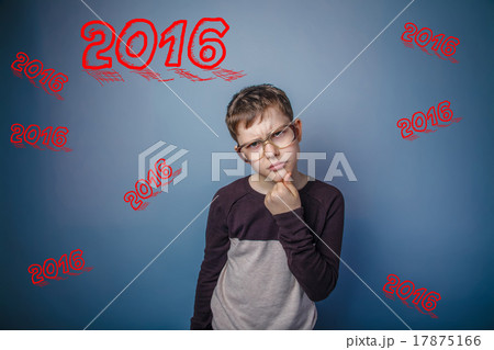 boy teenager European appearance Brown turned his 17875166
