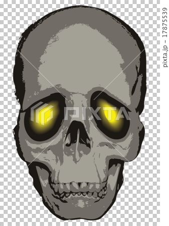 ハロウィン向け　ドクロ・ガイコツ　悲しみ 17875539