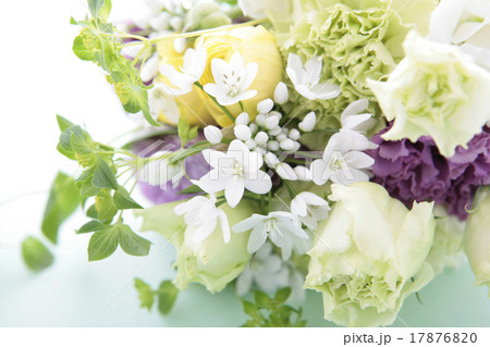 爽やかで美しい花束の写真素材