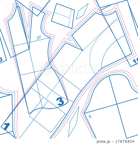 Sewing pattern. Seamless texture Sewing pattern. Seamless texture 17876834