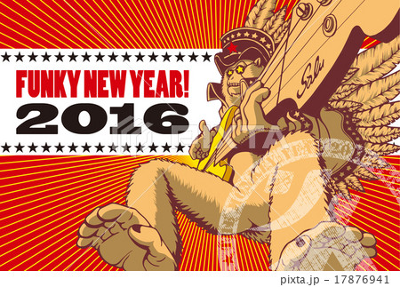 2016年賀状_FunkyMonkey 17876941