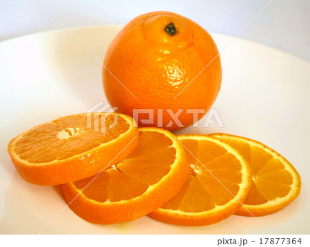 Tangerine and slices on white background Tangerine and slices on white background 17877364
