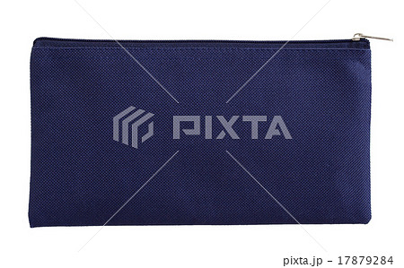 blue canvas bag isolated on white 17879284