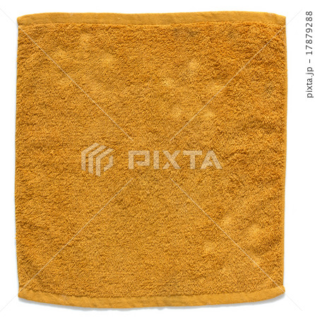orange towel isolated on white background orange towel isolated on white background 17879288