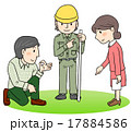 境界確認立ち会いのイラスト 17884586