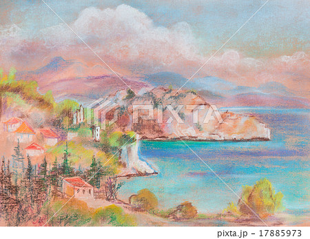 Mountains and sea 17885973