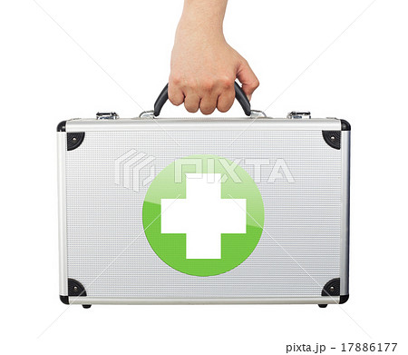 Male hand holding equipment luggage. 17886177