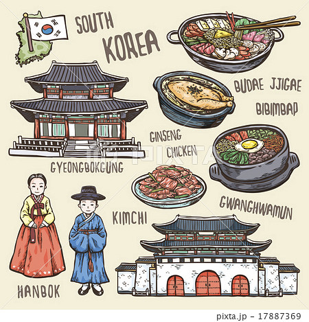 文化 食 料理のイラスト素材