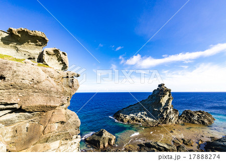 海、海岸、風景。沖縄、日本。 17888274