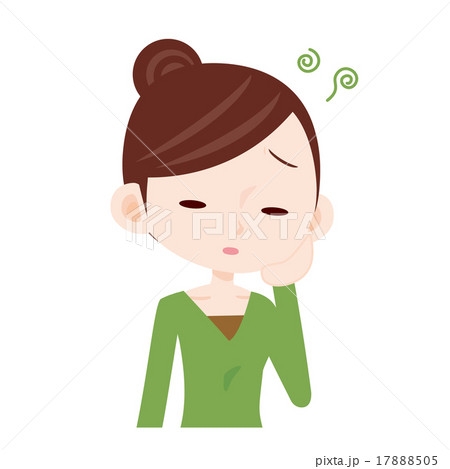 若い女性　上半身　不可解 17888505