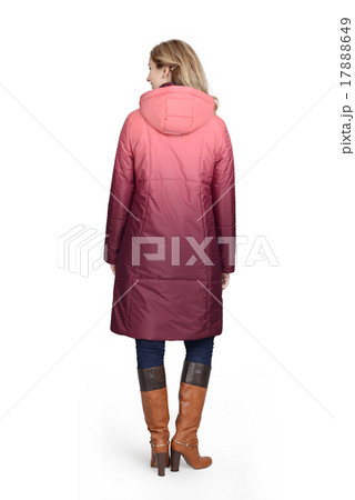 Young woman in long coat Young woman in long coat 17888649