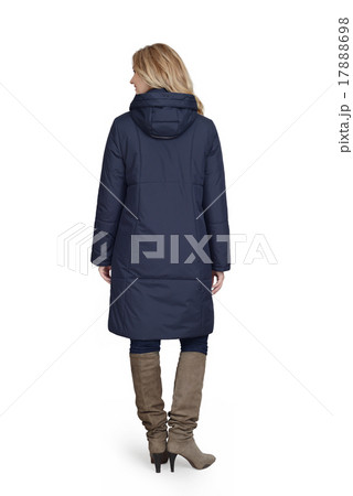 Young woman in long coat 17888698