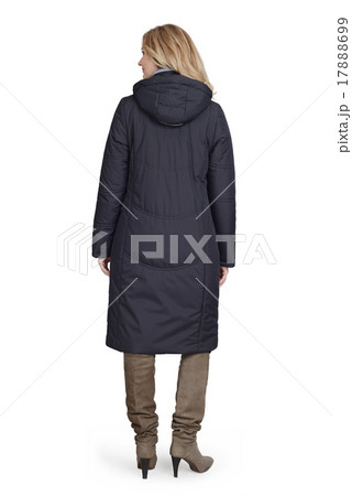 Young woman in long coat Young woman in long coat 17888699