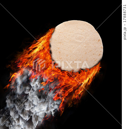 Concept of speed - Trail of fire and smoke Concept of speed - Trail of fire and smoke 17888731