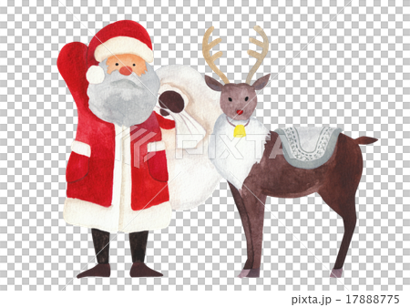 Santa and reindeer Santa and reindeer 17888775