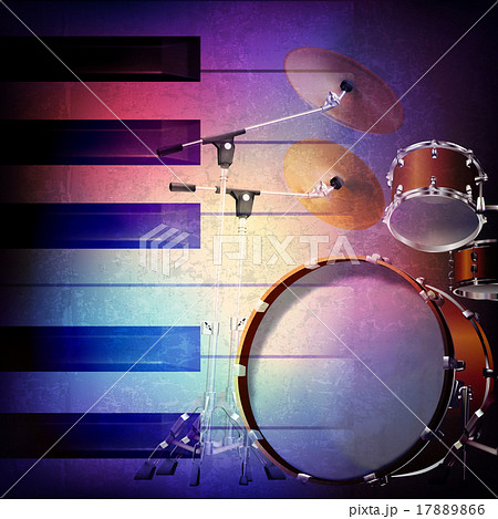 abstract grunge background with piano 17889866